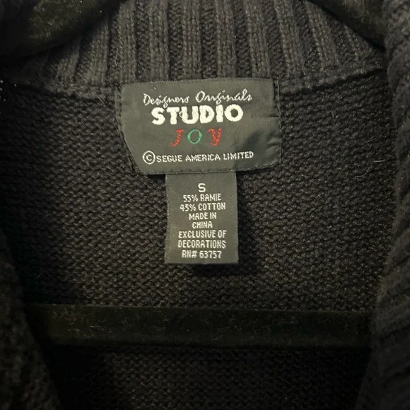 FAST SHIPPING VTG DSN Originals Studio Joy Reindeer Beaded Christmas  Vest - Picture 6 of 10